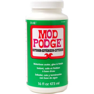 Plaid Mod podge 16 oz decoupage extérieur - Colle et scellant Plaid Mod podge 16 oz decoupage extérieur - Colle et scellant