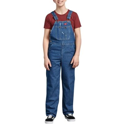 Dickies Børne denim Latzhosen - Indigo Blå - Justerbare skulderstropper - Latzhosen Dickies Børne denim Latzhosen - Indigo Blå - Justerbare skulderstropper - Latzhosen
