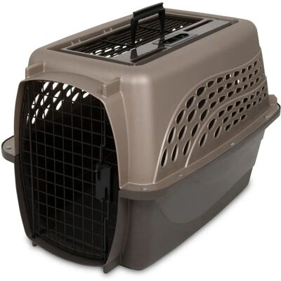 Pet Mate 2-Tür Oberes Lade-Reisegepäck - Hund - Braun - Transportbox Pet Mate 2-Tür Oberes Lade-Reisegepäck - Hund - Braun - Transportbox