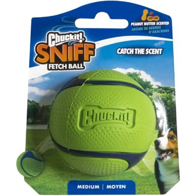 Chuckit! Sniff Ball Hundeleke mit Erdnussduft - Grön Chuckit! Sniff Ball Hundeleke mit Erdnussduft - Grön