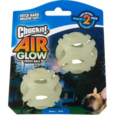 CHUCKIT! Max Glow Air Piłka dla Psów - 2 szt. - Świeci w ciemności CHUCKIT! Max Glow Air Piłka dla Psów - 2 szt. - Świeci w ciemności