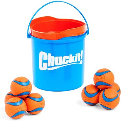 Chuckit! Ultra Ball - Secchio M con 8 palline Chuckit! Ultra Ball - Secchio M con 8 palline