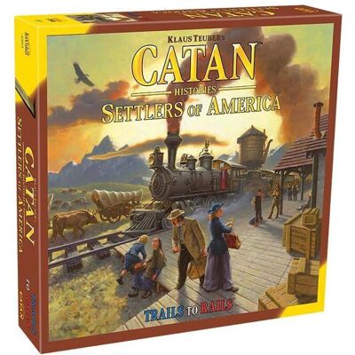 Catan Studios Trails to Rails - Strategy Board Game for 3-4 Players Catan Studios Trails to Rails - Strategy Board Game for 3-4 Players
