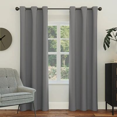 Sun Easton - Eyelet Curtain - 101.6x241.3cm - Curtain - Publicité Sun Easton - Eyelet Curtain - 101.6x241.3cm - Curtain - Publicité