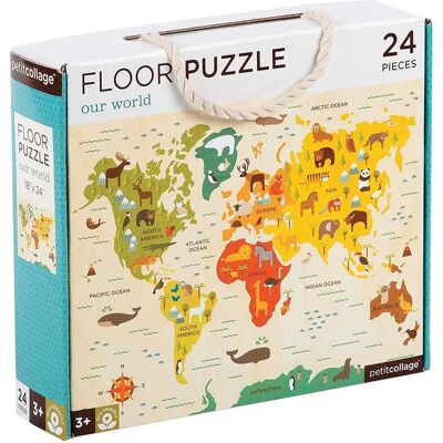 Petit Collage Our World Floor Puzzle - Eco-friendly 24 pcs Petit Collage Our World Floor Puzzle - Eco-friendly 24 pcs