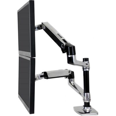 Ergotron LX Series Dual Stacking Arm - Adjustable Monitor and Laptop Holder Ergotron LX Series Dual Stacking Arm - Adjustable Monitor and Laptop Holder