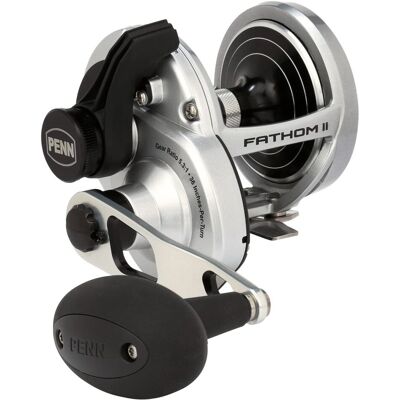 Penn Fathom II 10 Venstre Hånd Lever Drag - Saltvannsrull Penn Fathom II 10 Venstre Hånd Lever Drag - Saltvannsrull