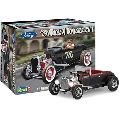 Maquette Revell 1929 Ford Model A Roadster - Kit voiture - Publicité Maquette Revell 1929 Ford Model A Roadster - Kit voiture - Publicité