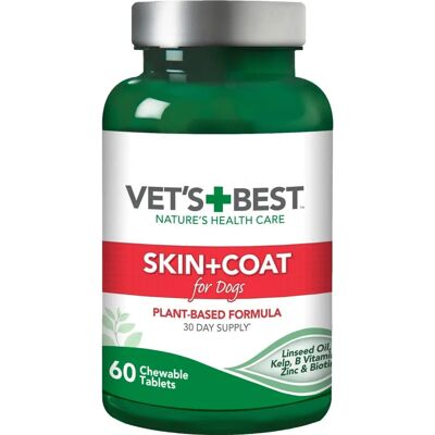 Compléments pour chiens Vet's Best Skin & Coat - Soulage irritation cutanée & perte de poils - Publicité Compléments pour chiens Vet's Best Skin & Coat - Soulage irritation cutanée & perte de poils - Publicité