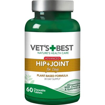 Vets Best Suppléments Avancés pour Hanches et Articulations des Chiens - 60 Comprimés - Publicité Vets Best Suppléments Avancés pour Hanches et Articulations des Chiens - 60 Comprimés - Publicité