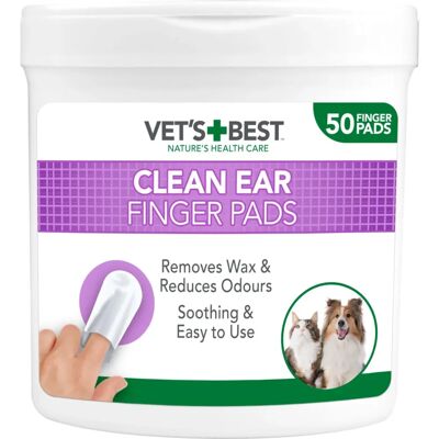 Vet's Best Clean Ear Finger Pads x50 Vet's Best Clean Ear Finger Pads x50