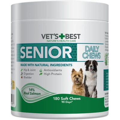 Vet's Best Senior Daily Chews - Salmon - 180 Soft Chews Vet's Best Senior Daily Chews - Salmon - 180 Soft Chews