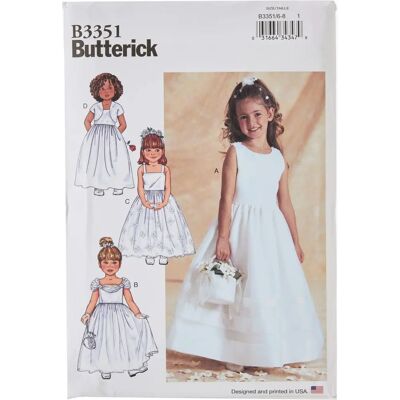 Modello Butterick B3351 per bambini - Giacca e vestito, taglia 6-8 Modello Butterick B3351 per bambini - Giacca e vestito, taglia 6-8