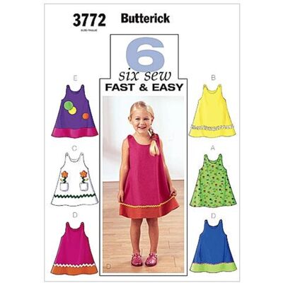 Modello di cucito Butterick 3772 - Diversi taglie, istruzioni chiare, tedesco e inglese Modello di cucito Butterick 3772 - Diversi taglie, istruzioni chiare, tedesco e inglese