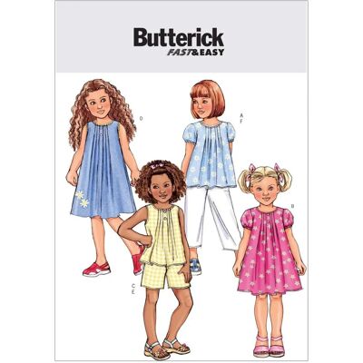 Modello Butterick per bambino top, vestito, pantaloni Modello Butterick per bambino top, vestito, pantaloni
