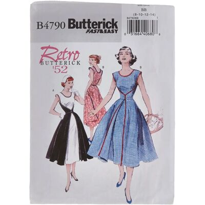 Modello Butterick B4790 - Vestaglia vintage Taglie 36-42 Modello Butterick B4790 - Vestaglia vintage Taglie 36-42