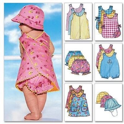 Patron de bébé Butterick 5625 - Modèle de couture bébé - Publicité Patron de bébé Butterick 5625 - Modèle de couture bébé - Publicité