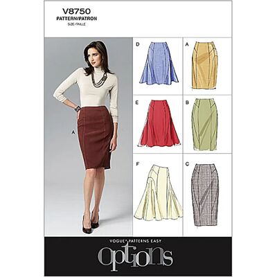 Patron de couture jupe femme Vogue - Patron de jupe Patron de couture jupe femme Vogue - Patron de jupe