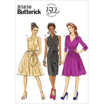 Butterick B5850F5 Dress Pattern - Women's Sewing Butterick B5850F5 Dress Pattern - Women's Sewing
