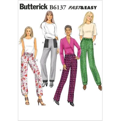 Butterick B6137A5 Pants Pattern Butterick B6137A5 Pants Pattern
