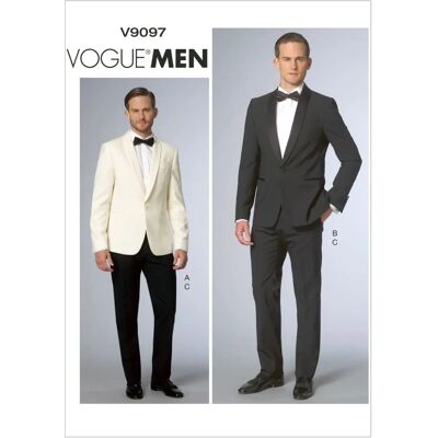 Modèle de Couture pour Costume Homme Pantalons et Veste - Vogue Modèle de Couture pour Costume Homme Pantalons et Veste - Vogue