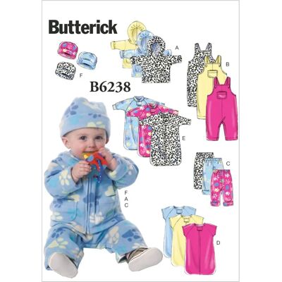Butterick Model 6238 - Baby Sewing Pattern Butterick Model 6238 - Baby Sewing Pattern