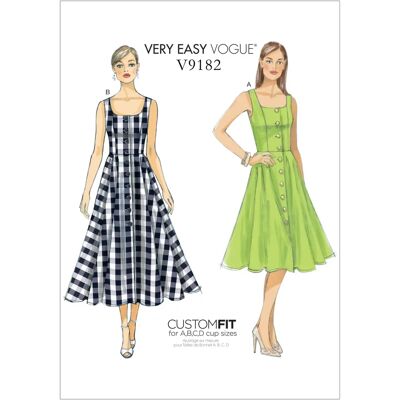 Vogue 9182E5 Trägerkleid Schnittmuster - Vogue - Mondial Tissus Vogue 9182E5 Trägerkleid Schnittmuster - Vogue - Mondial Tissus