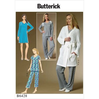 Schema di cucito Butterick 6428 Schema di cucito Butterick 6428