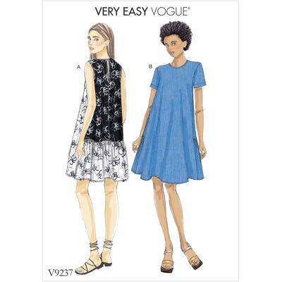 Vogue Modell 9237 Kleid Muster - Schnittmuster Vogue Modell 9237 Kleid Muster - Schnittmuster