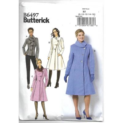 Pattern Butterick B6497 - Veste et Manteau - Multicolore - Publicité Pattern Butterick B6497 - Veste et Manteau - Multicolore - Publicité
