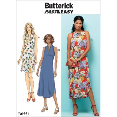 Butterick Modello 6551 - Modello di vestito Butterick Modello 6551 - Modello di vestito