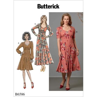 Butterick 6586 Schnittmuster - Nähmuster für Kleider Butterick 6586 Schnittmuster - Nähmuster für Kleider