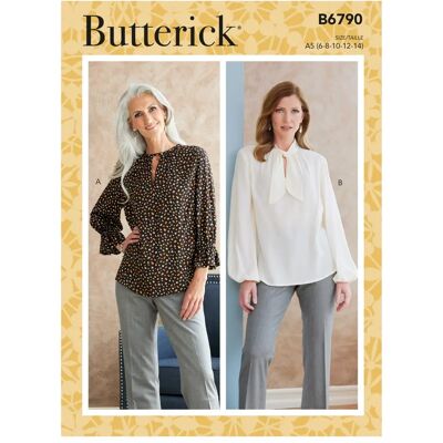 Butterick Misses' Gathered Top Sewing Pattern - B6790 Butterick Misses' Gathered Top Sewing Pattern - B6790