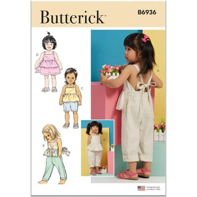 Butterick Pattern 6936 - Sewing Pattern for Babies & Kids Butterick Pattern 6936 - Sewing Pattern for Babies & Kids