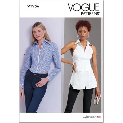 Patron Vogue pour Tops Ajustés - Tailles 16-24 Patron Vogue pour Tops Ajustés - Tailles 16-24