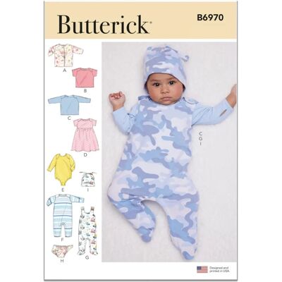 Butterick Pattern 6970 - Sewing Pattern for Dresses, Jackets, Tops, Baby Clothes Butterick Pattern 6970 - Sewing Pattern for Dresses, Jackets, Tops, Baby Clothes