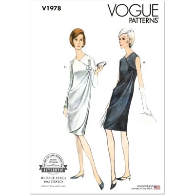 Vogue V1978 Vintage Evening Dress Pattern - Dress Pattern Vogue V1978 Vintage Evening Dress Pattern - Dress Pattern