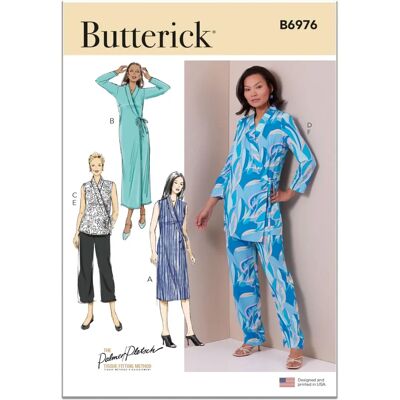Butterick B6976B5 Klänning Top Byxor - Kläder Butterick B6976B5 Klänning Top Byxor - Kläder