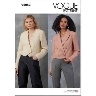 Vogue Vogue V2053R5 Jacket Pattern - Jacket Pattern Vogue Vogue V2053R5 Jacket Pattern - Jacket Pattern
