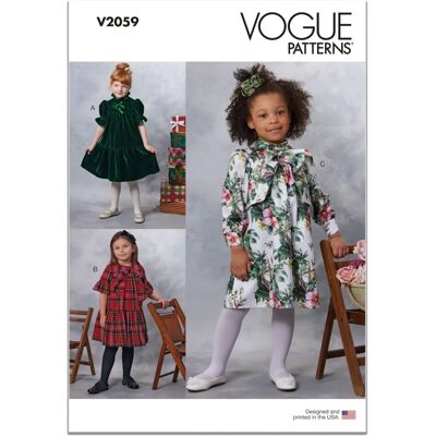 Vogue Children's Dresses Sewing Pattern V2059 - Children's Dresses Vogue Children's Dresses Sewing Pattern V2059 - Children's Dresses