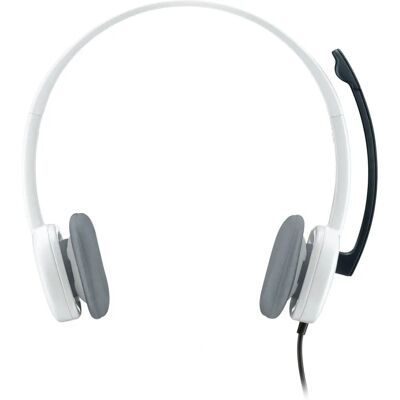 Słuchawki przewodowe Logitech H150 - Dźwięk stereo, Mikrofon z redukcją szumu, Regulowany pałąk na głowę Słuchawki przewodowe Logitech H150 - Dźwięk stereo, Mikrofon z redukcją szumu, Regulowany pałąk na głowę