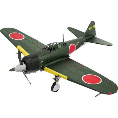 Kit de Modèle d'Avion MetalEarth Mitsubishi Zero - Modèle 3D en Métal - Publicité Kit de Modèle d'Avion MetalEarth Mitsubishi Zero - Modèle 3D en Métal - Publicité