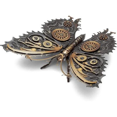 Metal Earth Steampunk Schmetterling Bausatz - 3D Metallmodell Metal Earth Steampunk Schmetterling Bausatz - 3D Metallmodell