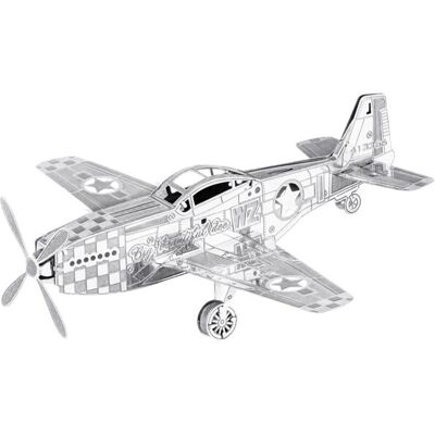 MetalEarth Mustang P-51 3D Modelbouw - Vliegtuig MetalEarth Mustang P-51 3D Modelbouw - Vliegtuig