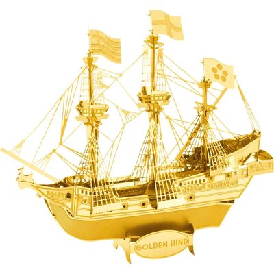 Metal Earth Golden Hind Segelschiff Modell - 3D Puzzle Kit Metal Earth Golden Hind Segelschiff Modell - 3D Puzzle Kit