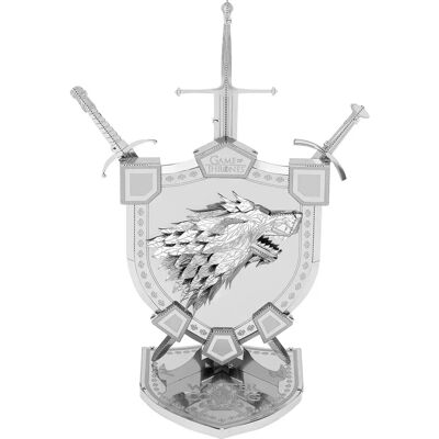 Herb domu Stark - Metalowy zestaw modelarski - 14+ Herb domu Stark - Metalowy zestaw modelarski - 14+