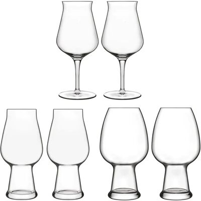 Luigi Borm Birrateque Ølglasssett - Tester, IPA/Ale, Hvete Luigi Borm Birrateque Ølglasssett - Tester, IPA/Ale, Hvete