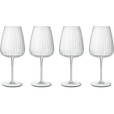 Luigi Bormioli Optica Bordeaux Glasses Set 700 ml - Elegant Drinkware Luigi Bormioli Optica Bordeaux Glasses Set 700 ml - Elegant Drinkware