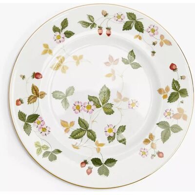 Wedgwood Wild Strawberry Fin benporcelens middagstallerken - 27cm Wedgwood Wild Strawberry Fin benporcelens middagstallerken - 27cm