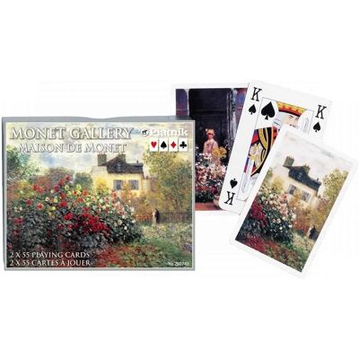 PIATNIK 2507 Maison De Monet Kaartspel - Set van 2 x 55 Kaarten PIATNIK 2507 Maison De Monet Kaartspel - Set van 2 x 55 Kaarten